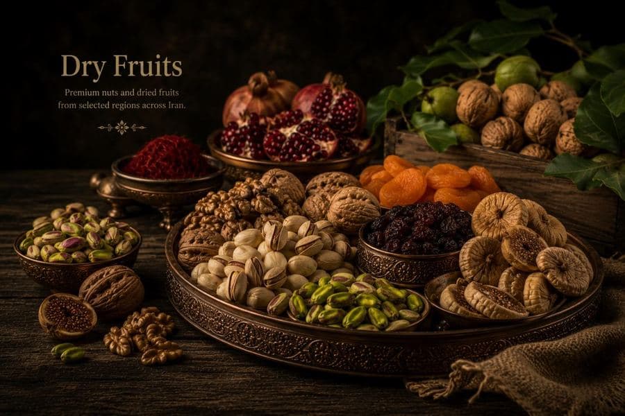 Dry Fruits — Premium nuts and dried fruits from selected regions across Iran.