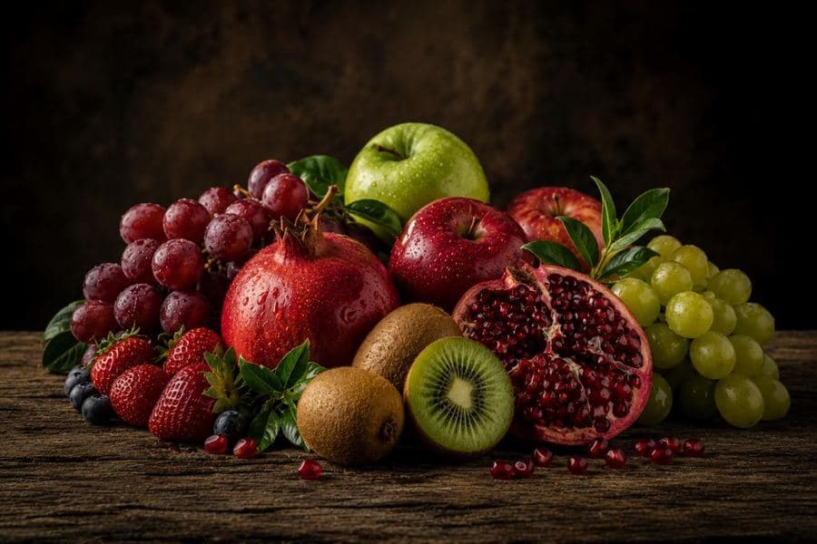 Fresh Fruits — Selected fresh fruits according to seasonal availability.